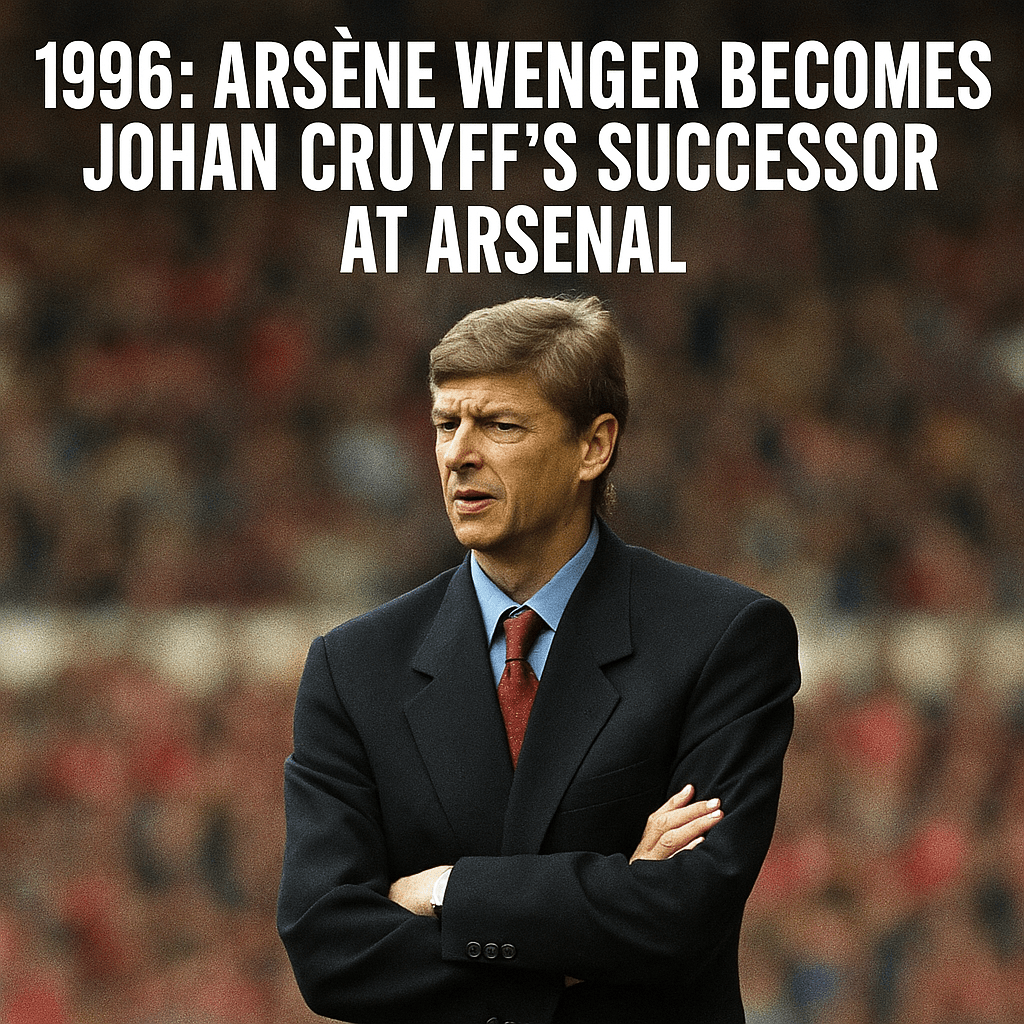1996: Arsène Wenger Becomes Johan Cruyff’s Successor at Arsenal